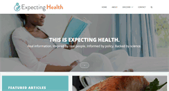 Desktop Screenshot of expectinghealth.org