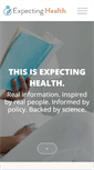 Mobile Screenshot of expectinghealth.org