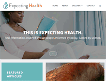 Tablet Screenshot of expectinghealth.org